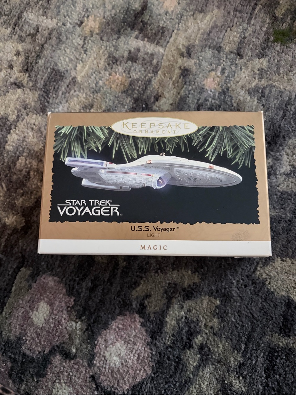 KEEPSAKE the Label U.S.S. Voyager Light Ornament - Silver
